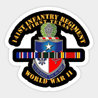 141st Infantry Regiment WWII w SVC Europe Sticker